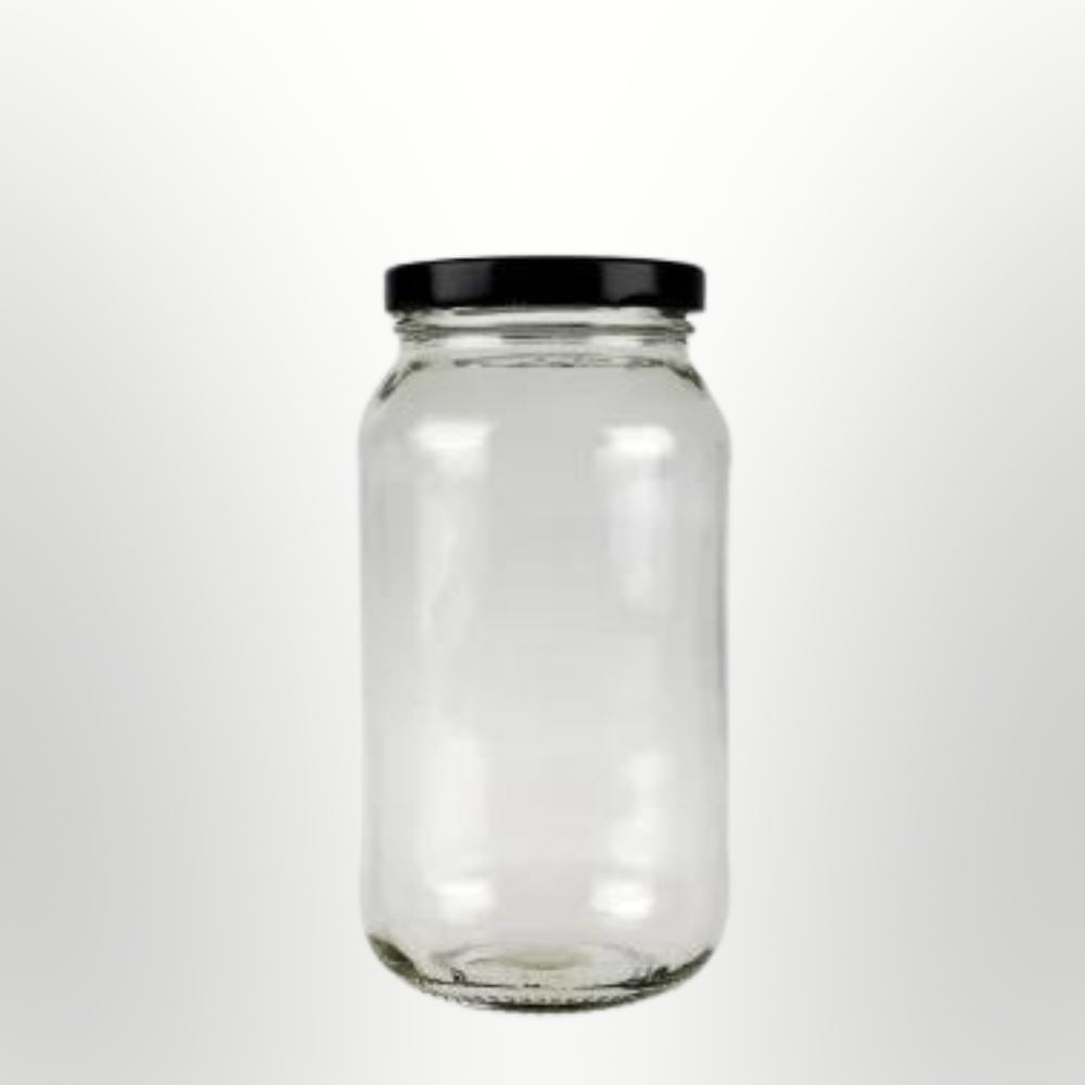 500ml Black Lid Jar