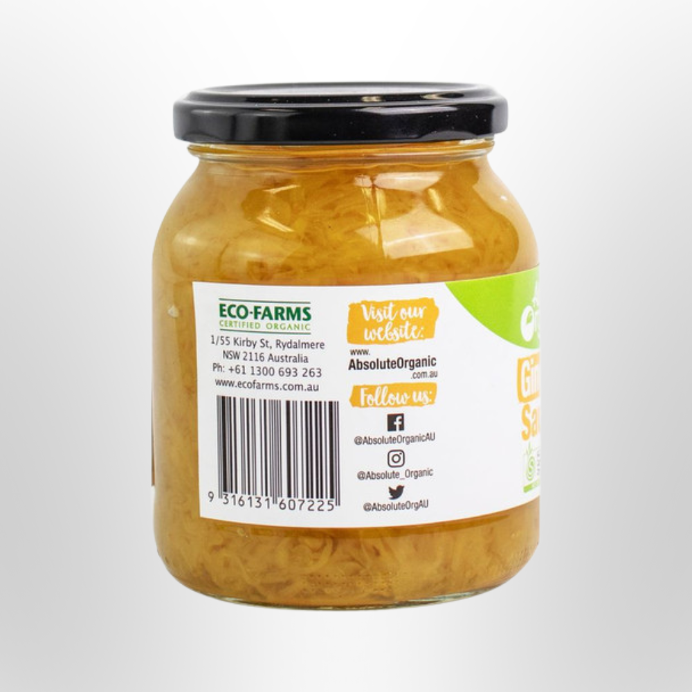ABSOLUTE ORGANIC Ginger & Turmeric Sauerkraut 350g