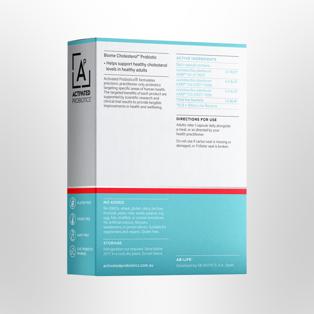 ACTIVATED PROBIOTICS Biome Cholesterol Probiotic 30 Caps