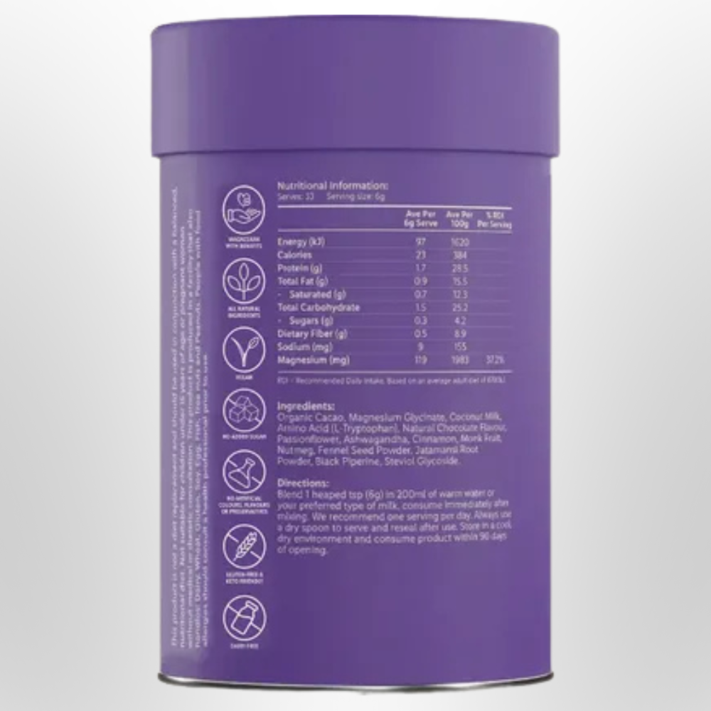 AMAZING YOU Magnesium Wellness Drink Nightly Cacao & Chai 200g