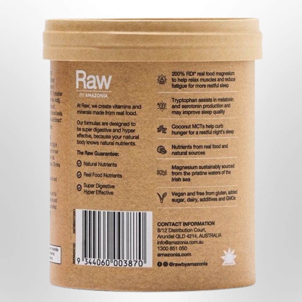 AMAZONIA Raw Sleep Magnesium Dreamy Vanilla 100g