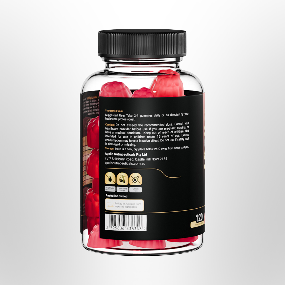 APOLLO Creatine Monohydrate Gummies Watermelon 120 Pack