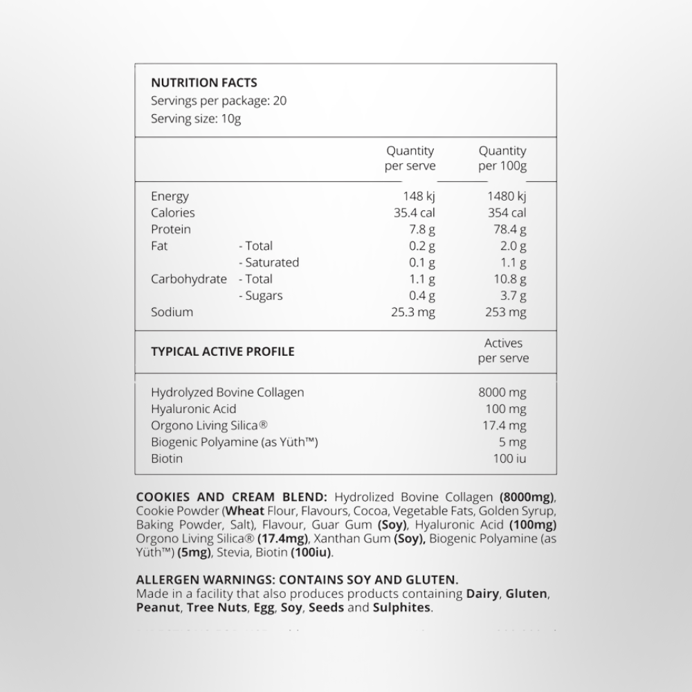 BEFORE YOU SPEAK Collagen Complex Cookies & Cream 200g
