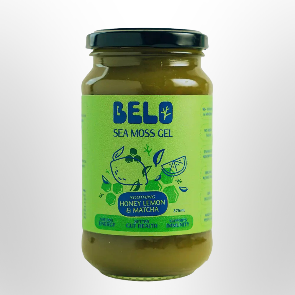 BELO Sea Moss Soothing Honey Lemon & Matcha 375ml