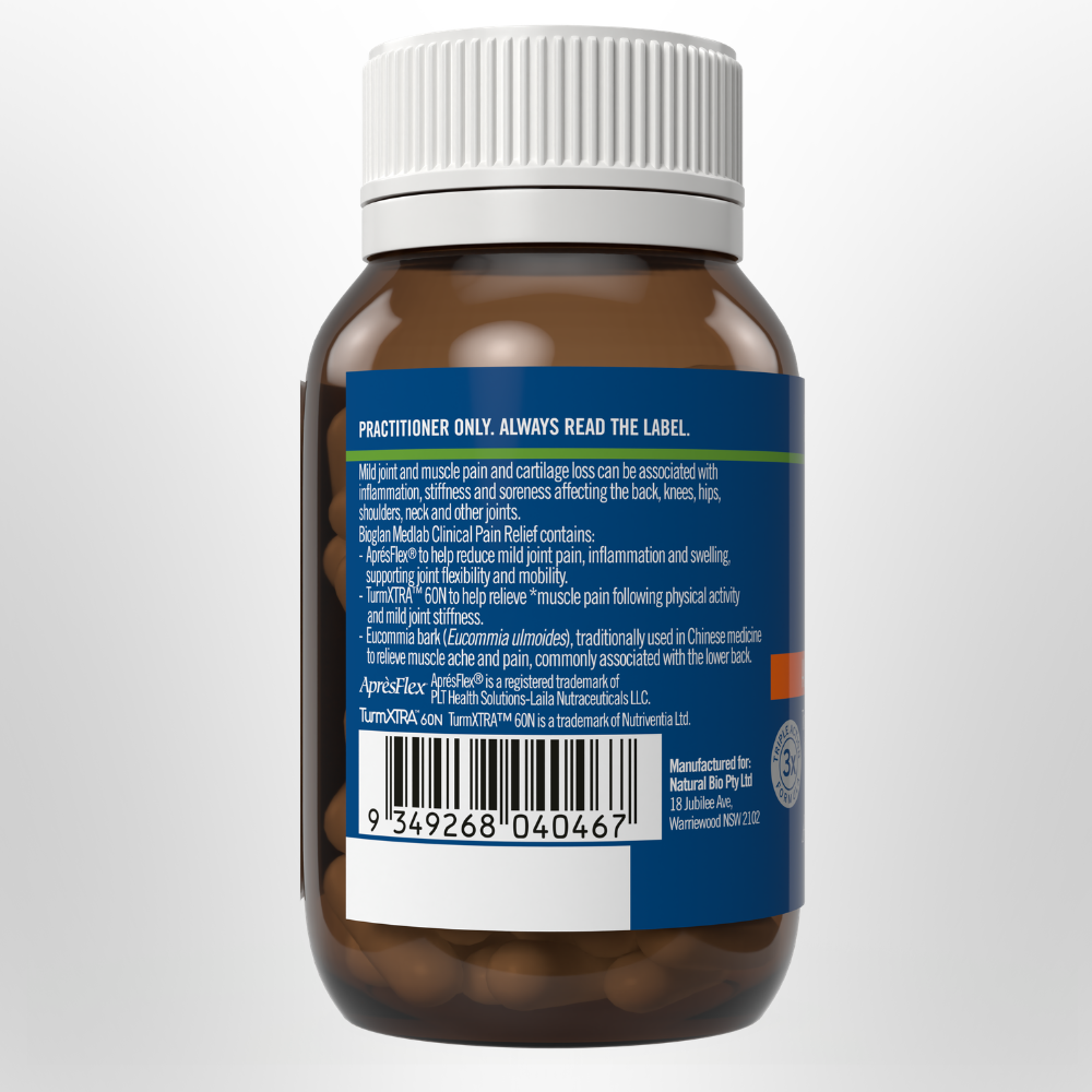 BIOGLAN MEDLAB Clinical Backache Pain Relief 30 Caps