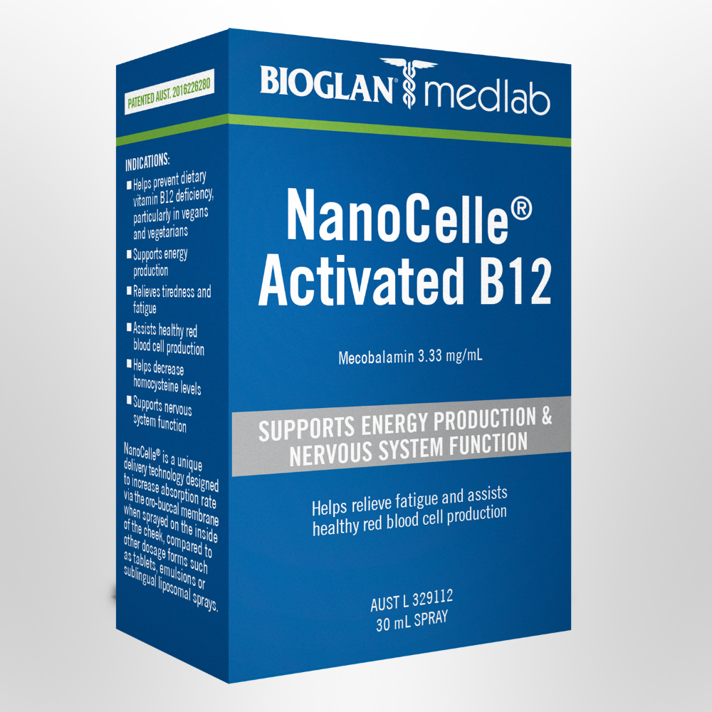 BIOGLAN MEDLAB NanoCelle Activated B12 30mL Spray
