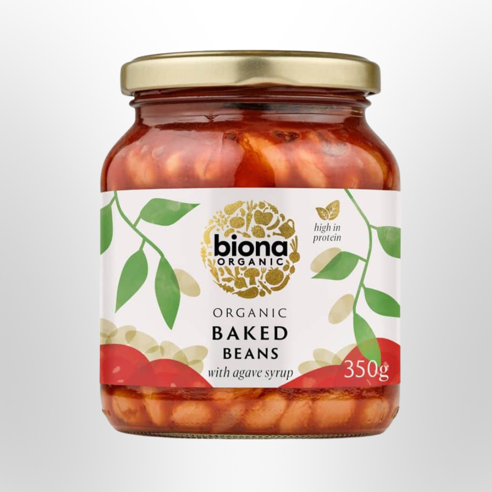 BIONA ORGANIC Baked Beans with Agave Syrup 350g