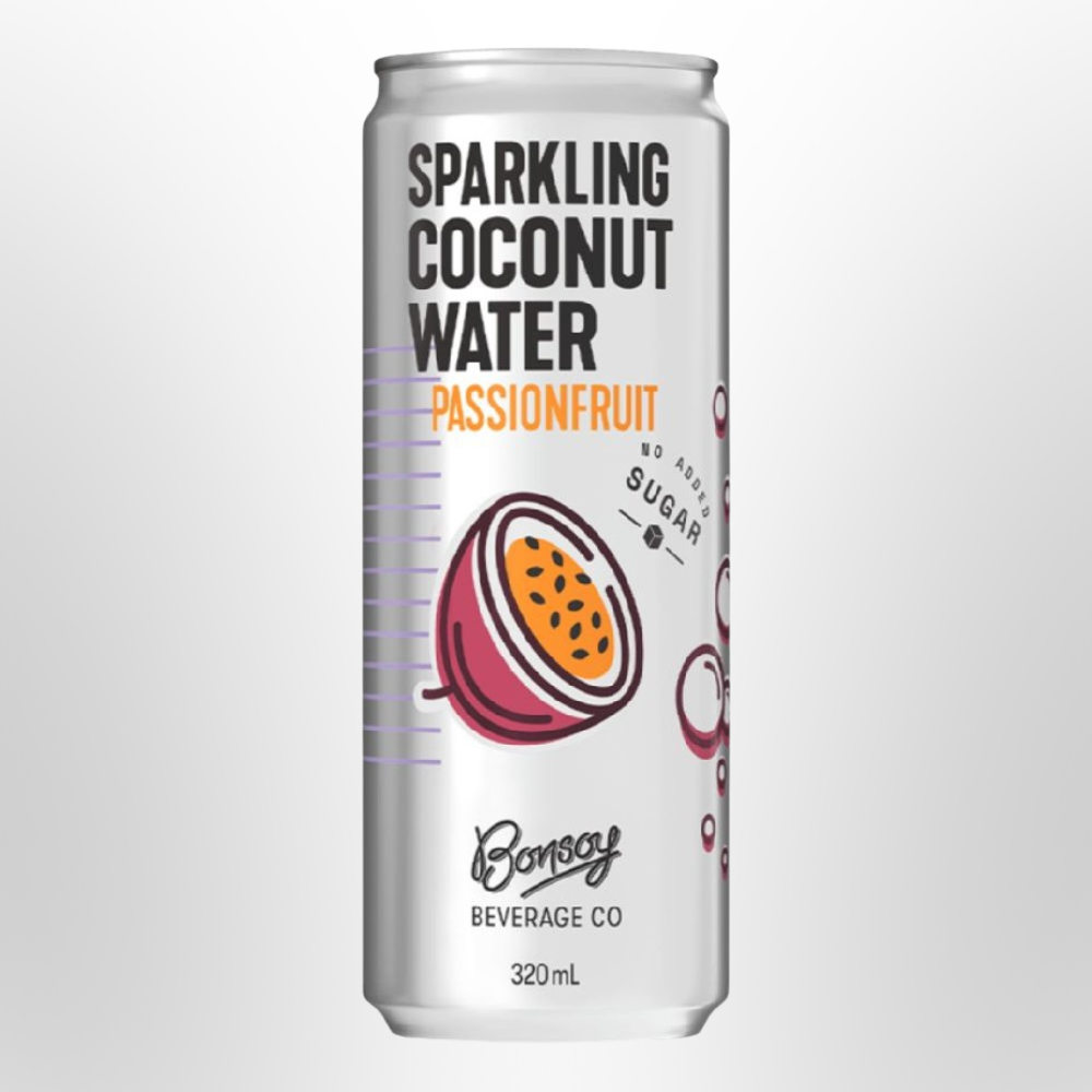 BONSOY Sparkling Coconut Water Passionfruit 320ml