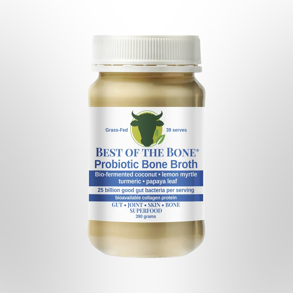 BOTB Beef Bone Broth Concentrate Probiotic Coconut & Lemon Myrtle 390g
