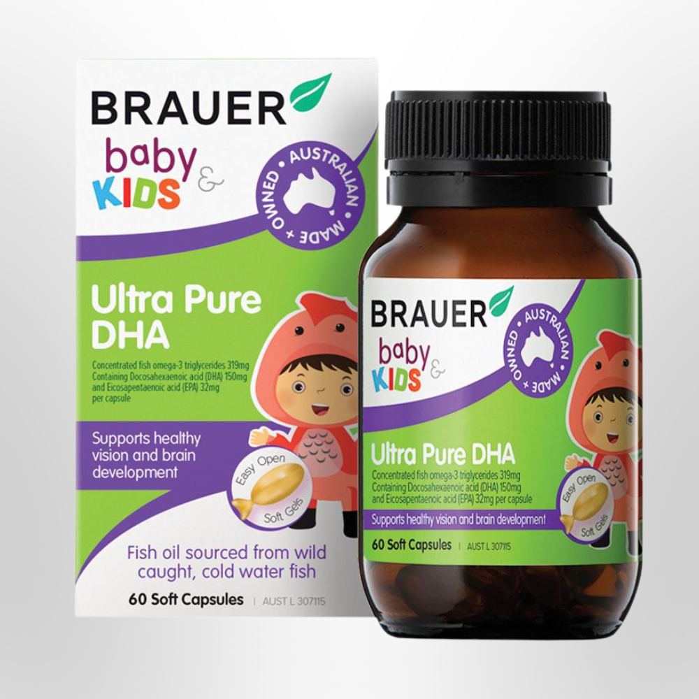 BRAUER Baby & Kids Ultra Pure DHA 60 Caps