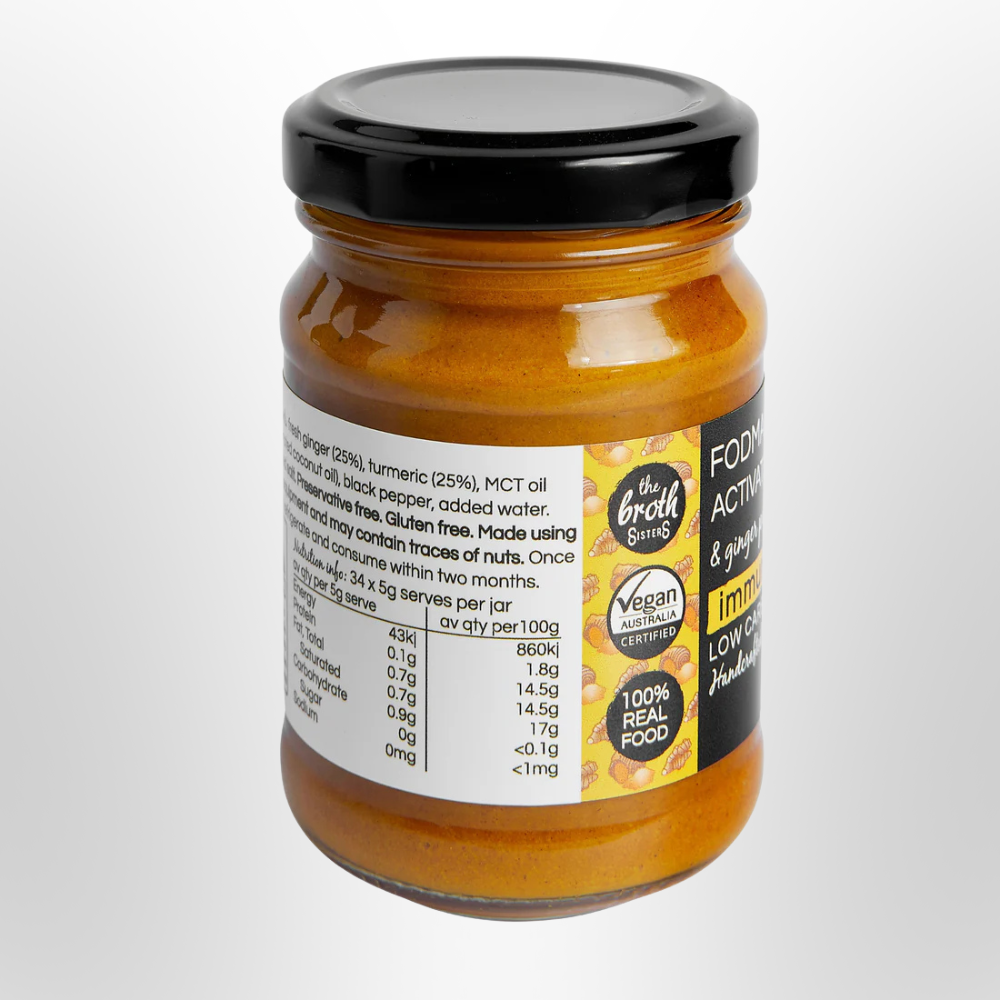 BROTH SISTERS Activated Turmeric & Ginger Paste with MCT Oil 170g