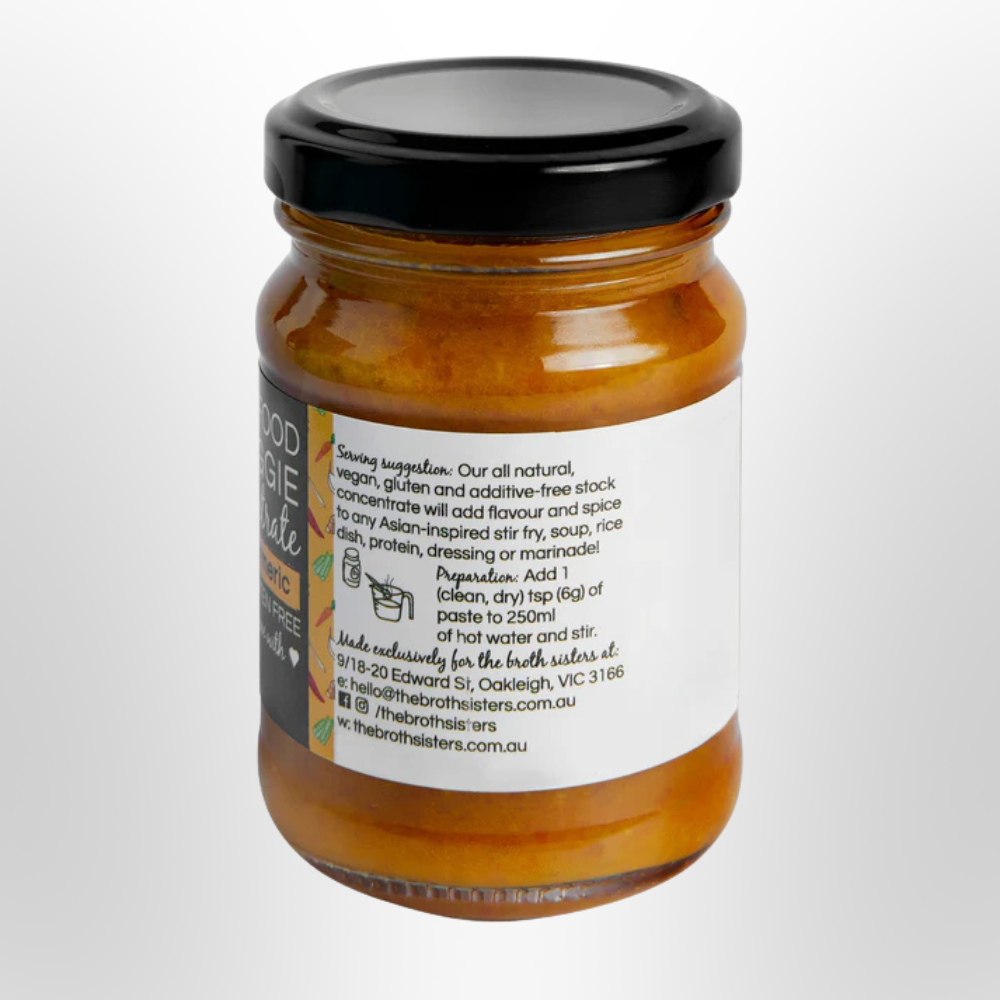 BROTH SISTERS Asian Veggie Turmeric Stock Concentrate 170g