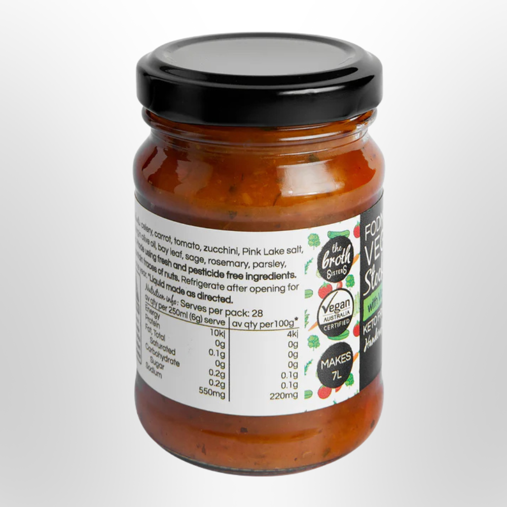 BROTH SISTERS Vegetable Fodmap Friendly Stock Concentrate 170g