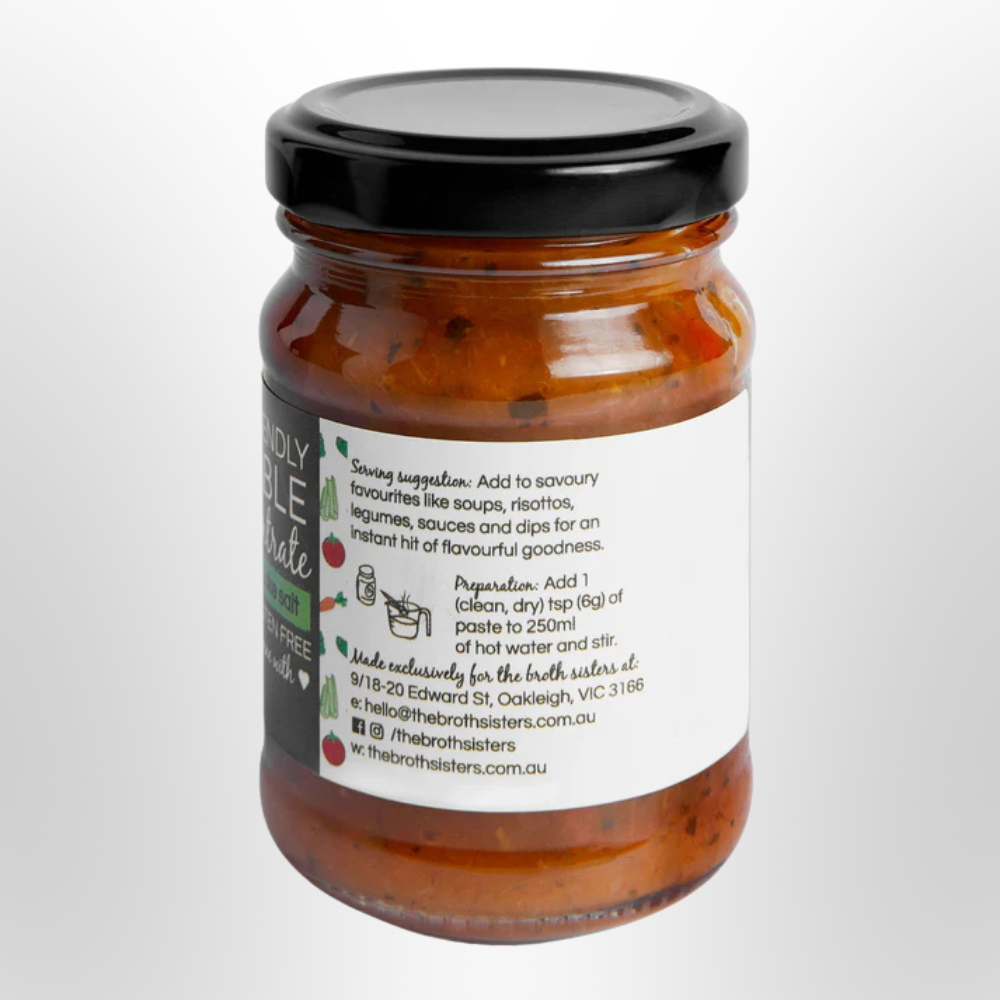 BROTH SISTERS Vegetable Fodmap Friendly Stock Concentrate 170g