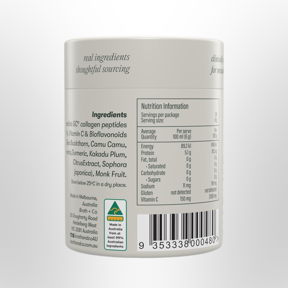 BROTH & CO Collagen Peptides Skinny Glow 120g