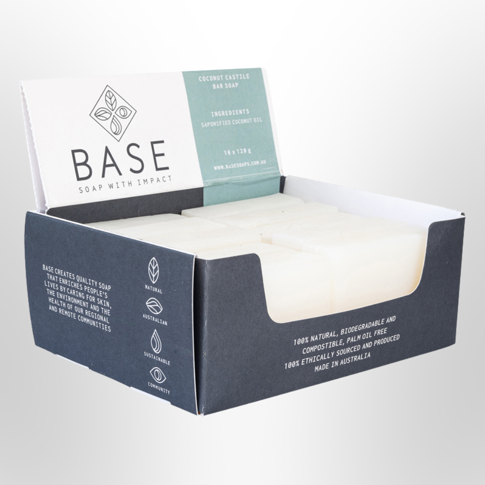 BASE Raw Soap Bar Coconut Castile 120g