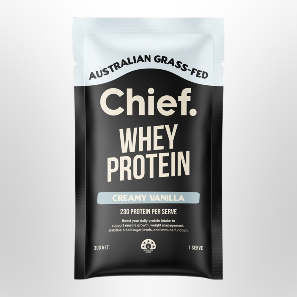 CHIEF Whey Protein Concentrate Sachet Creamy Vanilla 30g