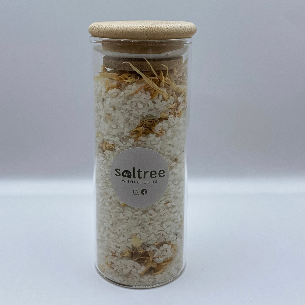 Calendula & Bentonite Bath Salts (175ml Jar)