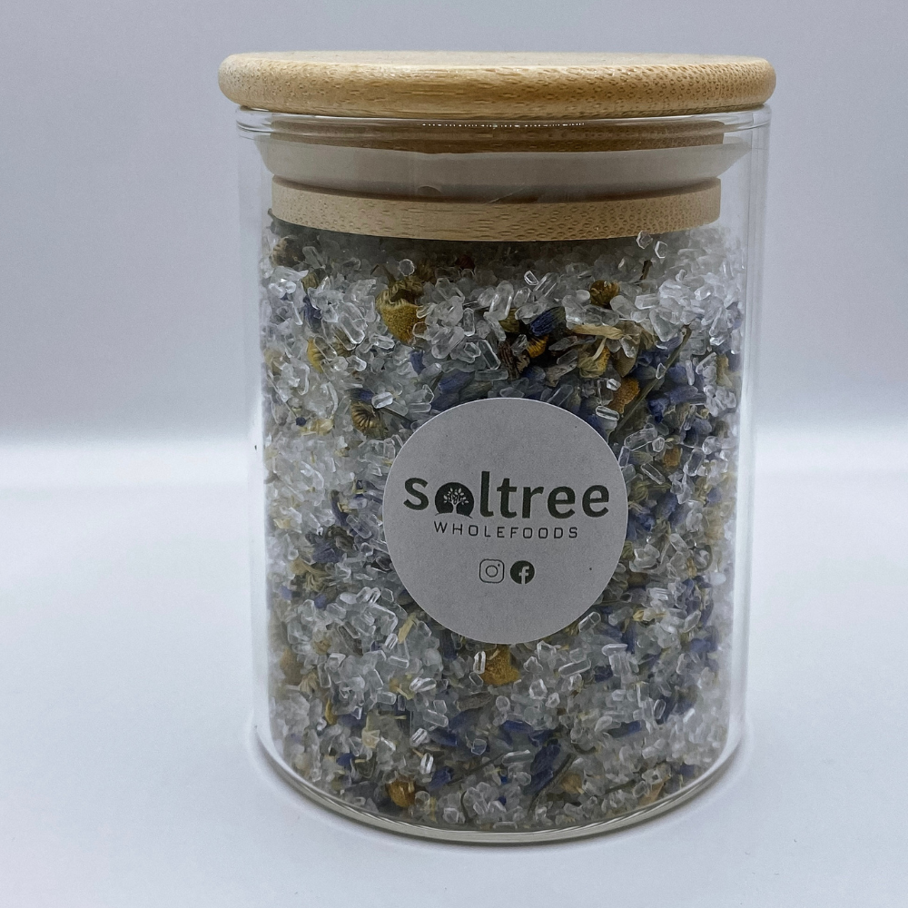 Chamomile & Lavender Bath Salts (250ml Jar)
