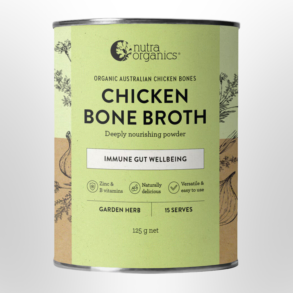 NUTRA ORGANICS Garden Herb Chicken Bone Broth Powder 125g