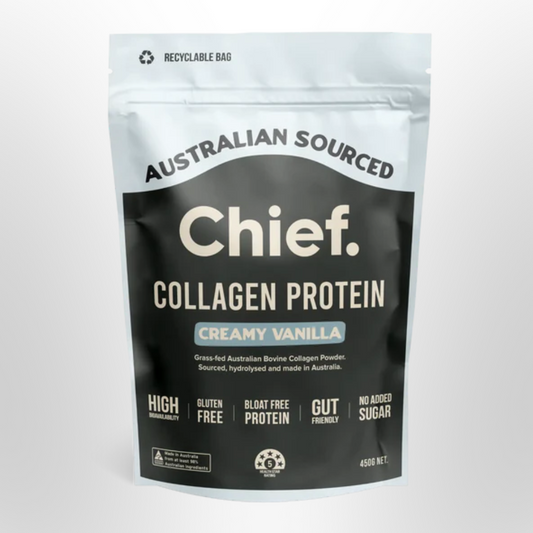 CHIEF Collagen Protein Powder Creamy Vanilla 450g