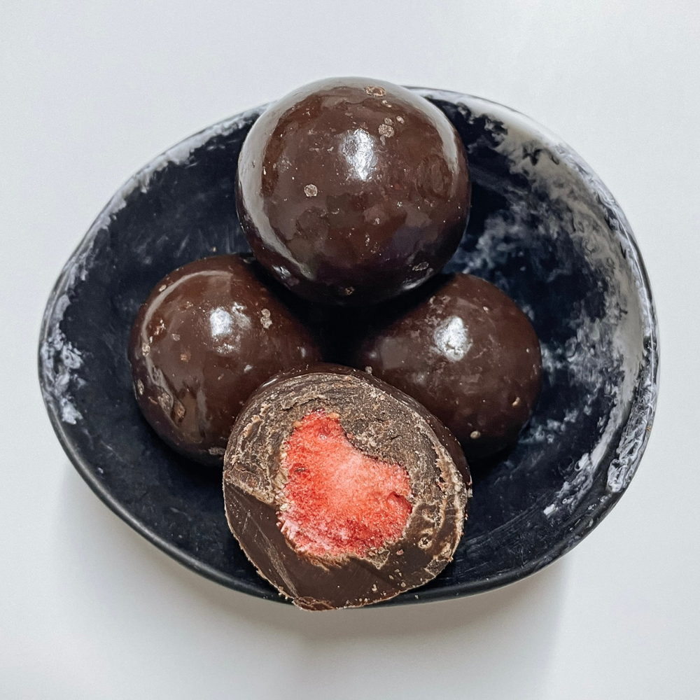 Dark Chocolate Freeze Dried Strawberries