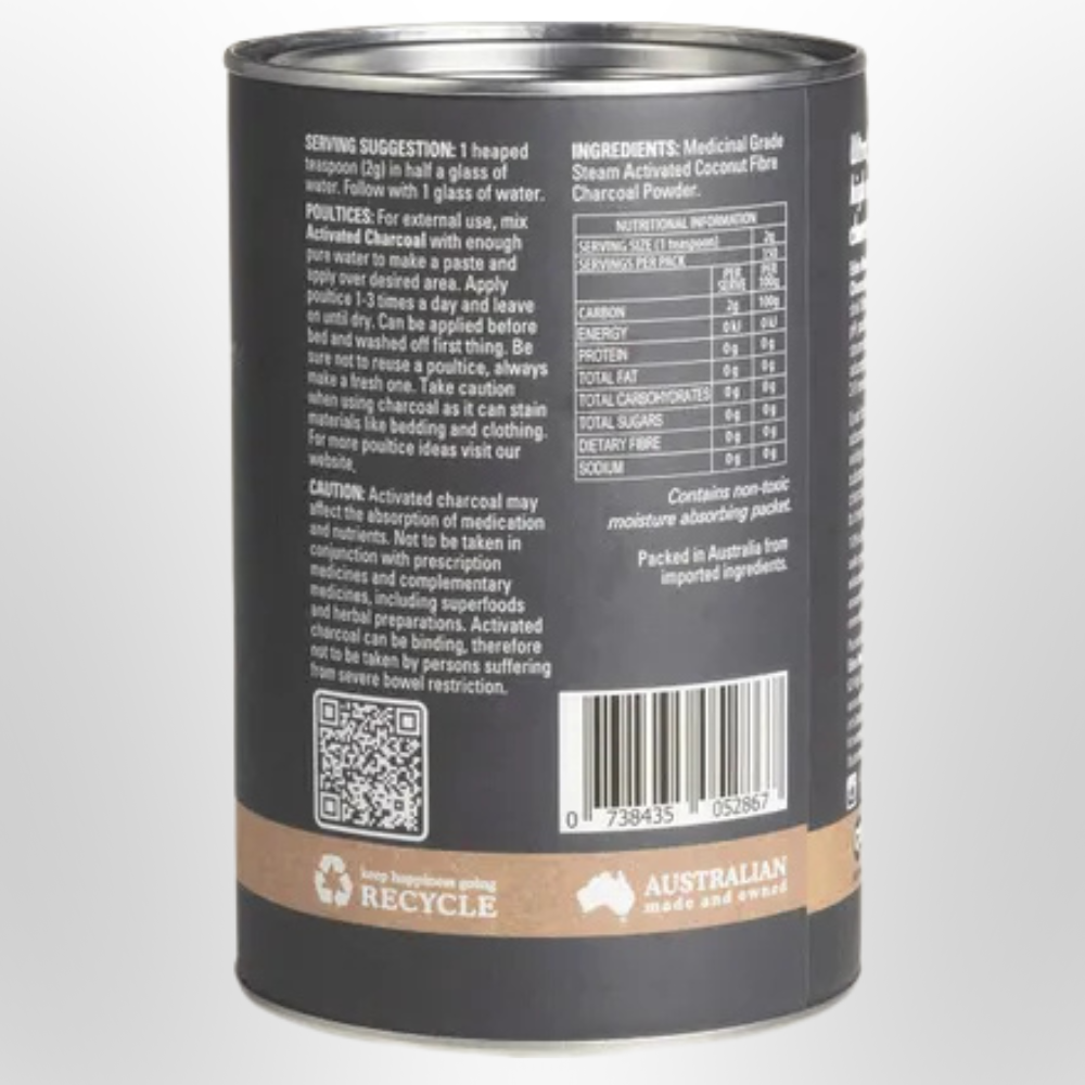 EDEN HEALTHFOODS Steam Activated Charcoal Powder 300g
