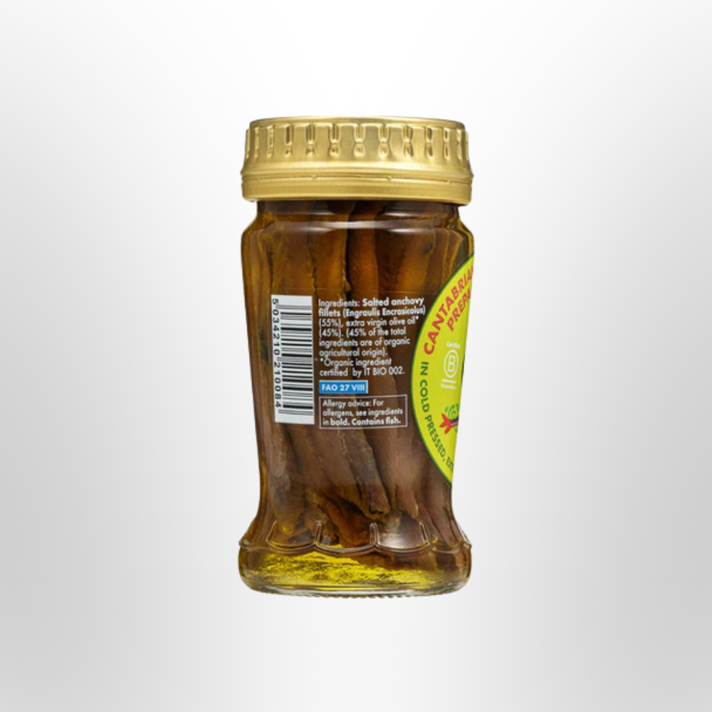 FISH4EVER Anchovies in Olive Oil Jar 95g