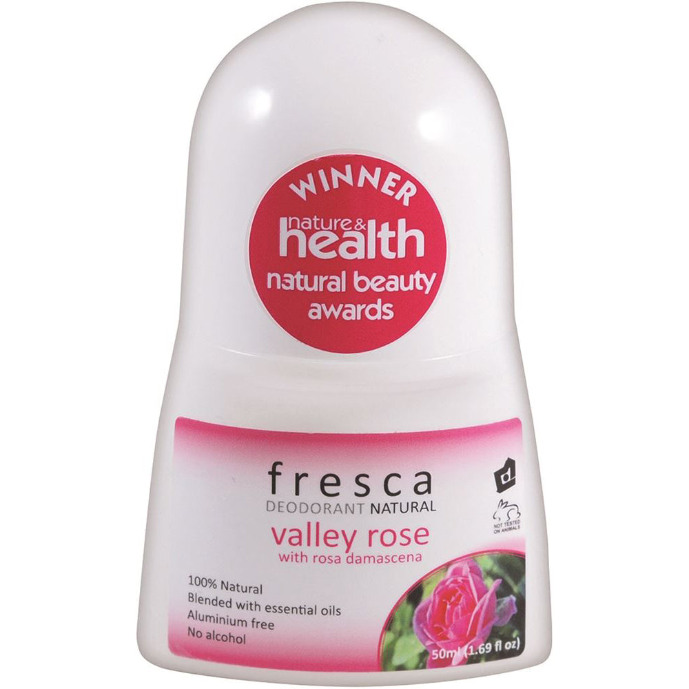 FRESCA Natural Deodorant Valley Rose (with Rosa Damascena) 50ml