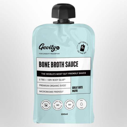 GEVITY Rx Bone Broth Sauce Great Guts Mayo Go Pack 200ml