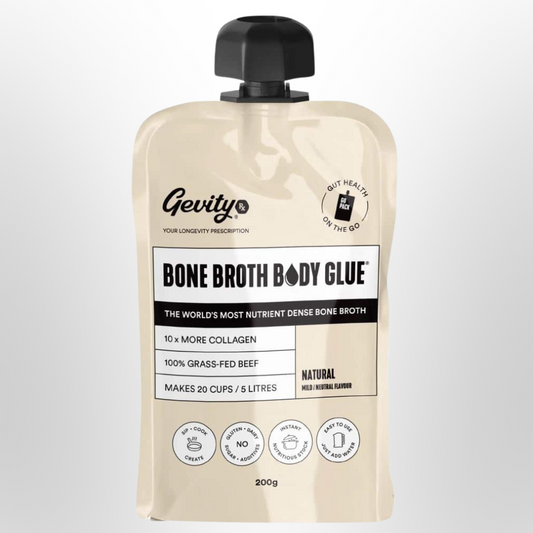 GEVITY Rx Bone Broth Body Glue Concentrate Go Pack Natural 200g