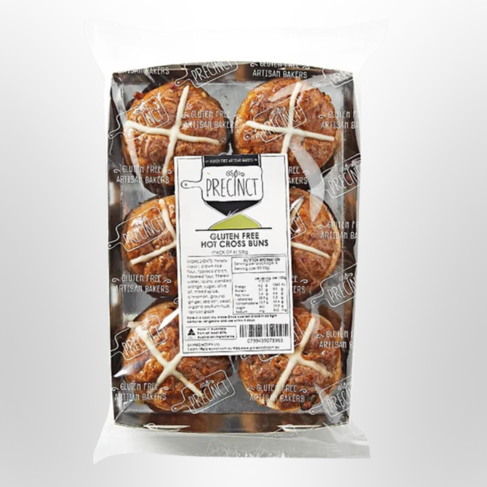 GF PRECINCT Traditional Hot Cross Buns (Pack of 6)