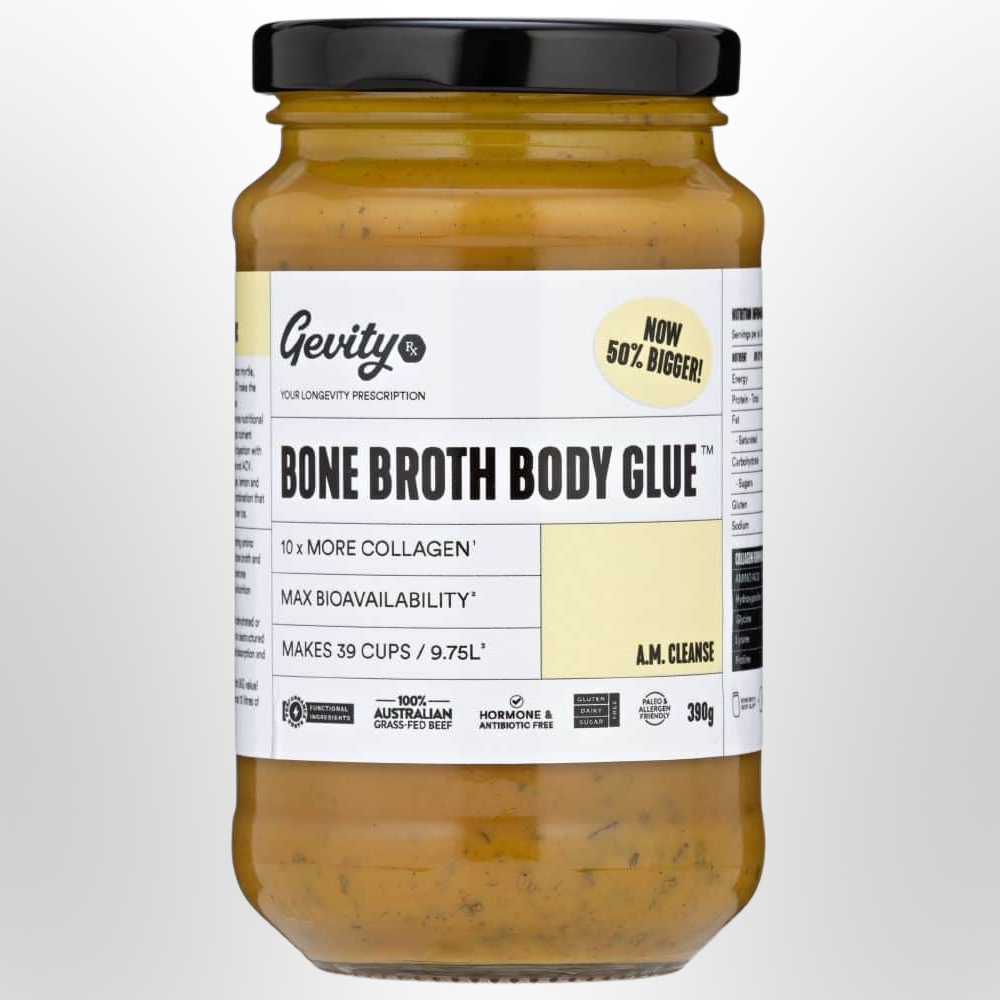 GEVITY Rx Bone Broth Body Glue A.M Cleanse 390g