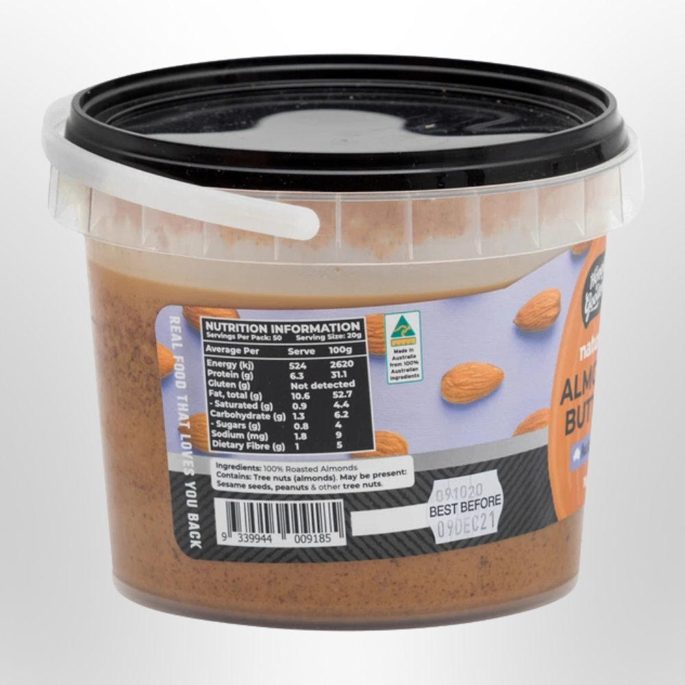 H2G Almond Butter Natural Australian 1kg