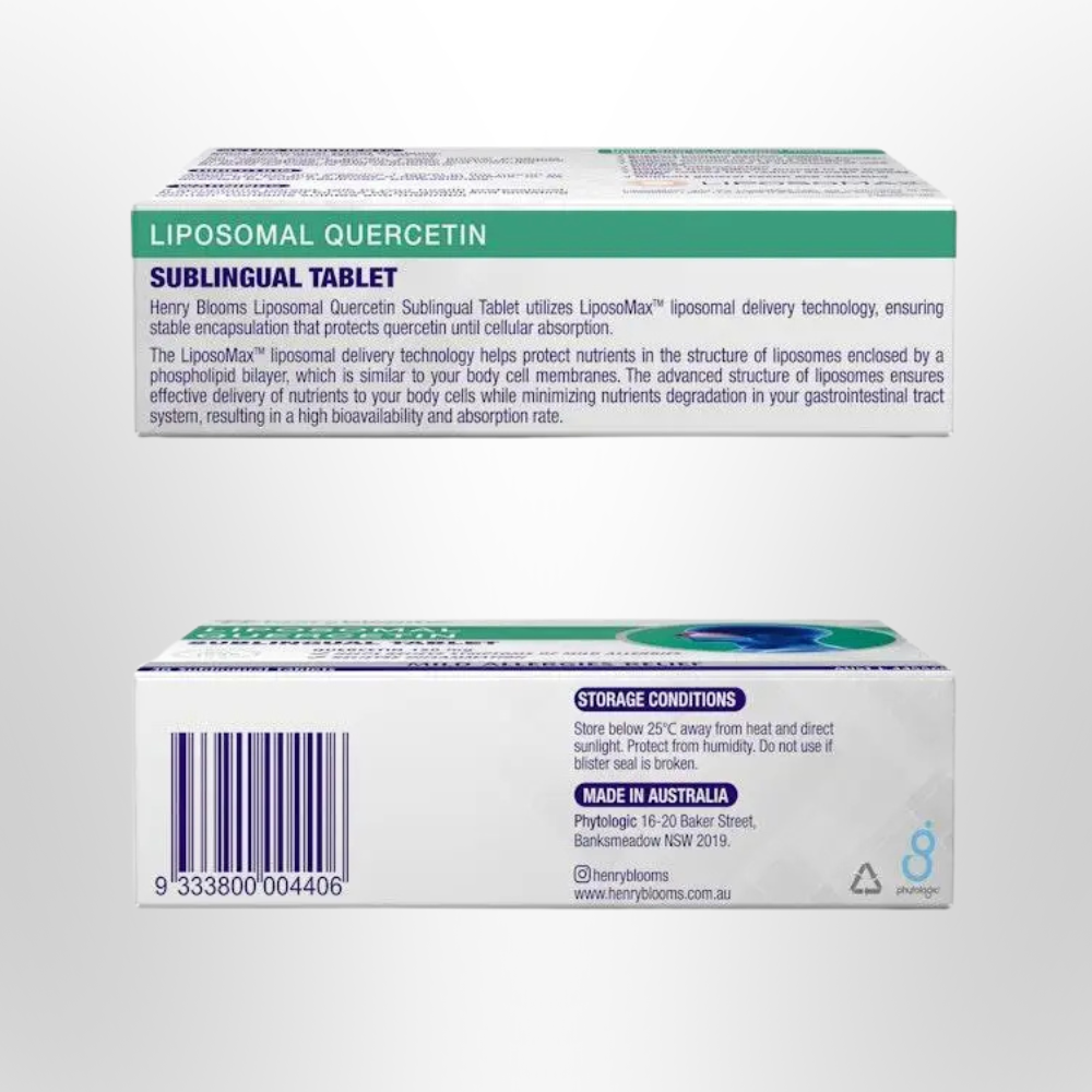H BLOOMS Liposomal Quercetin Sublingual 30 tabs
