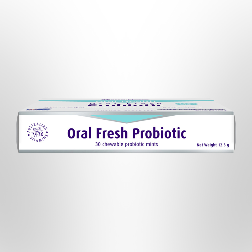 H BLOOMS Oral Health Fresh Probiotic Chew Peppermint (30 pack)