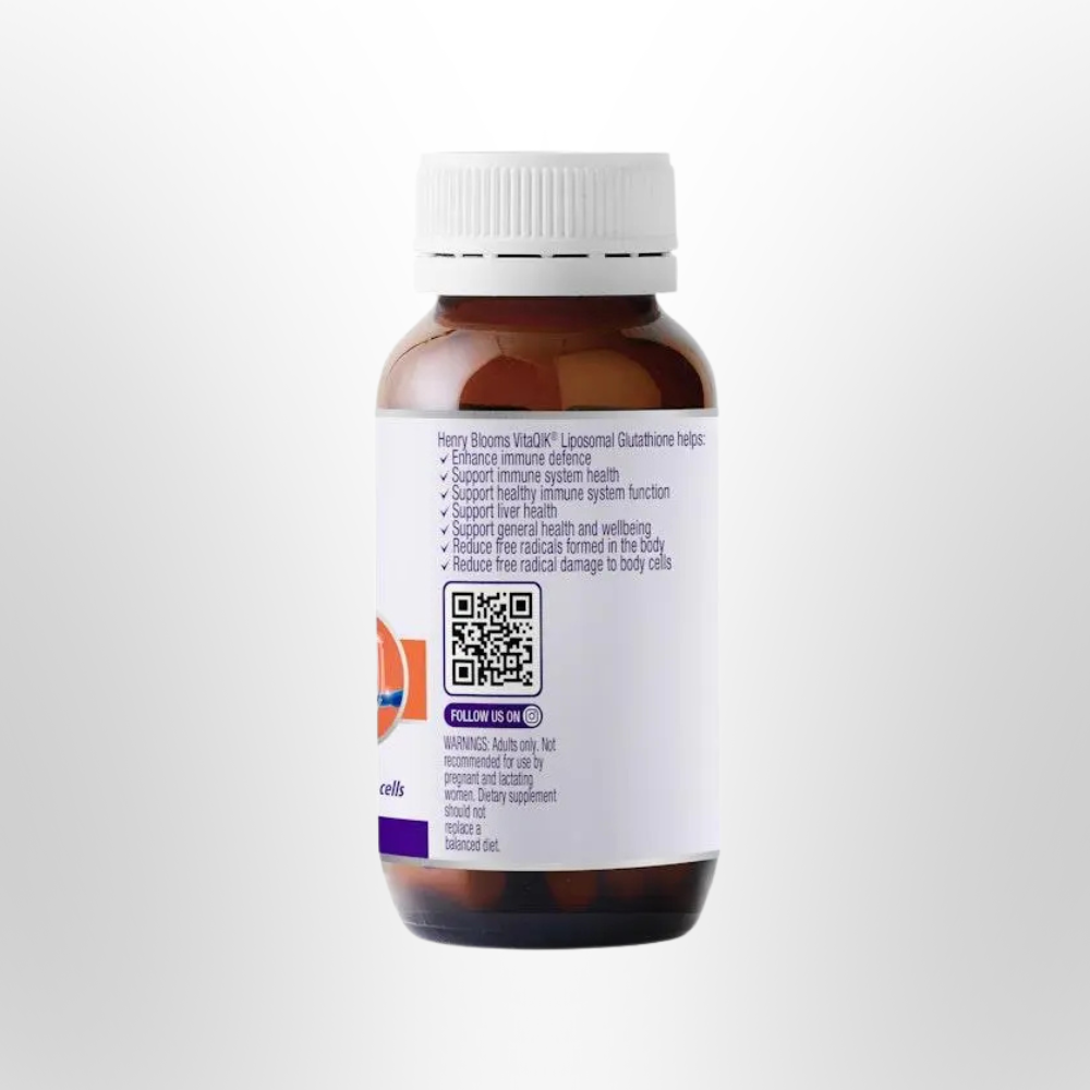 H BLOOMS VitaQIK Liposomal Glutathione 250mg 30 Tabs