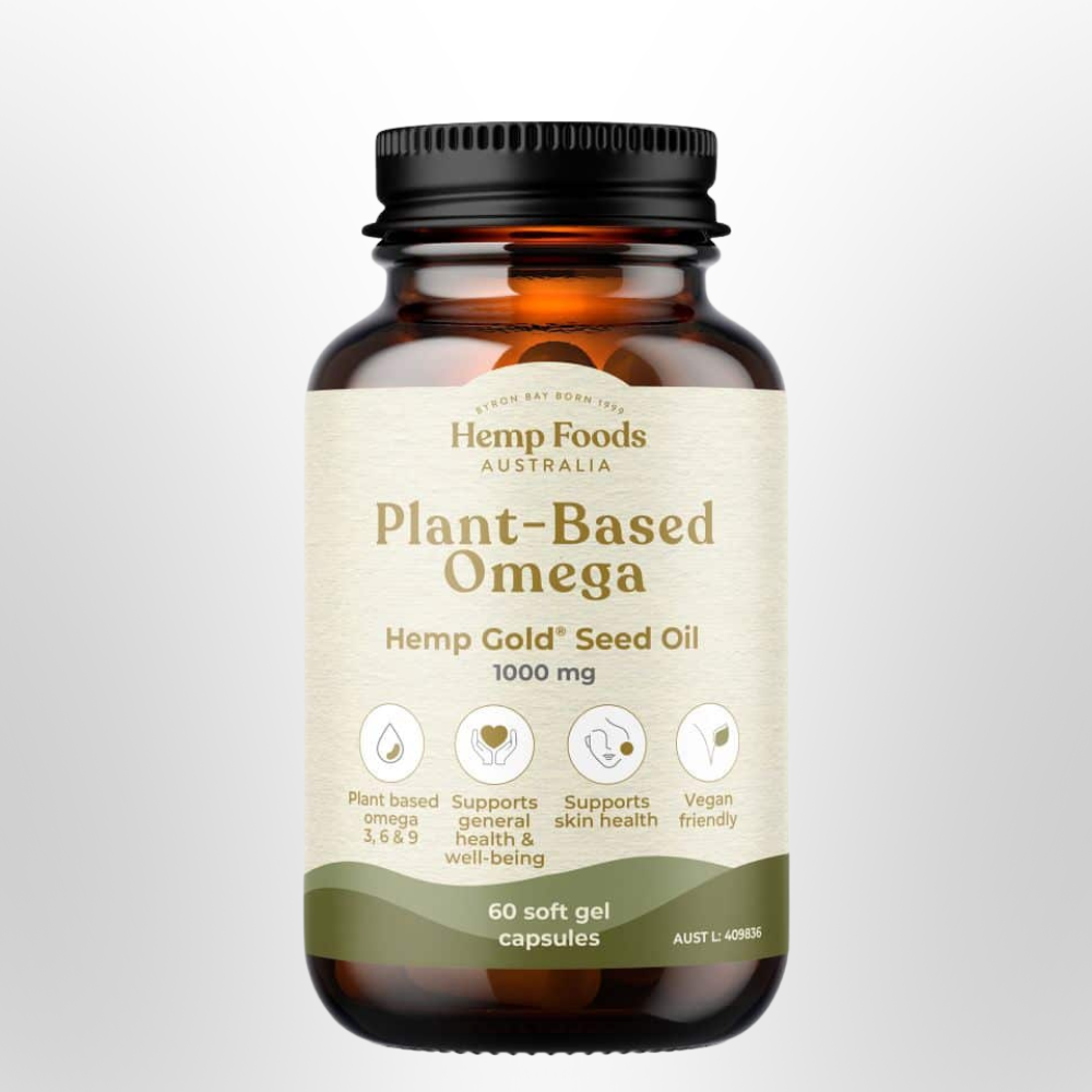 HEMP FOODS AUSTRALIA Plant-Based Omega Oil 1000mg 60 Caps