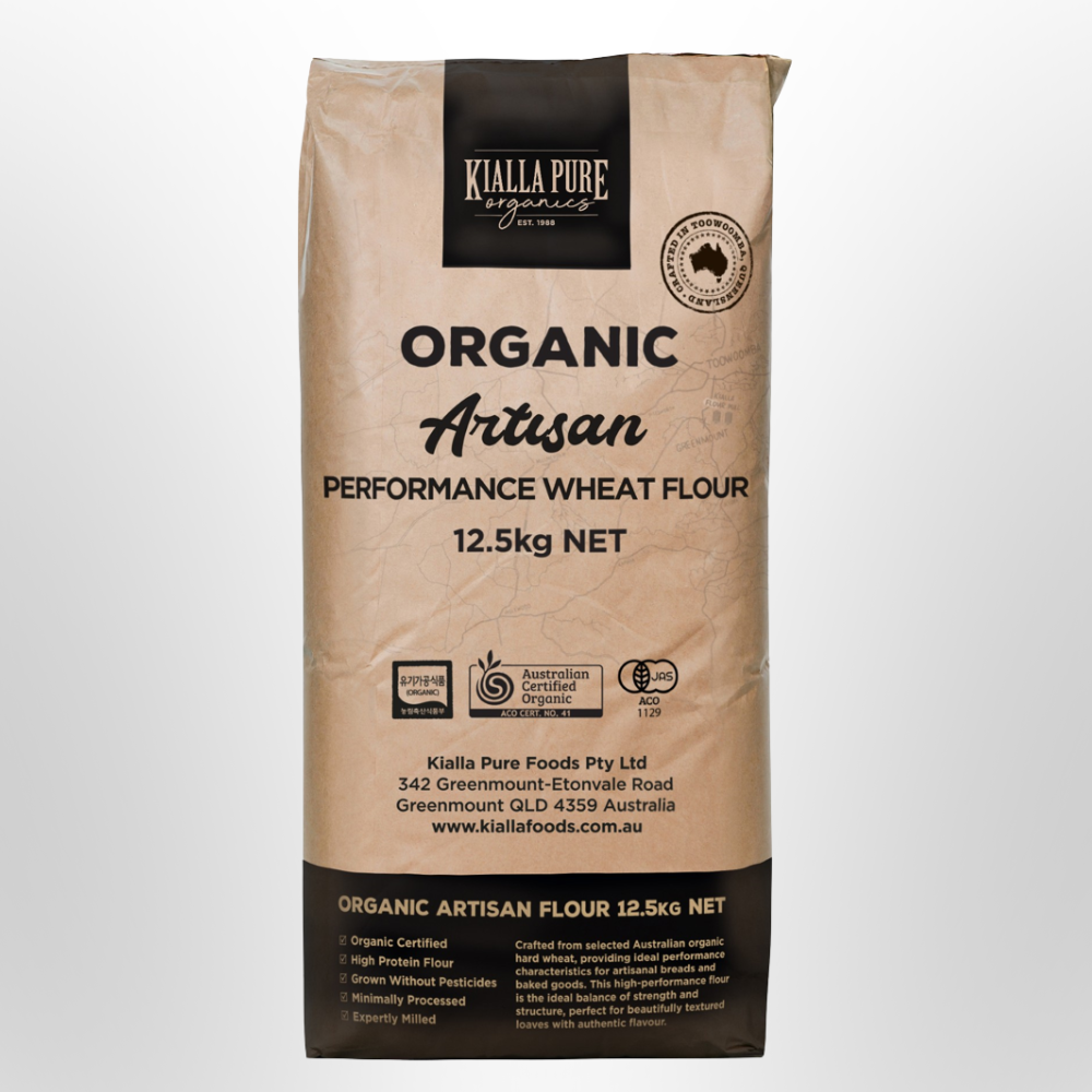 KIALLA Artisan White Bakers Flour ORGANIC 12.5kg