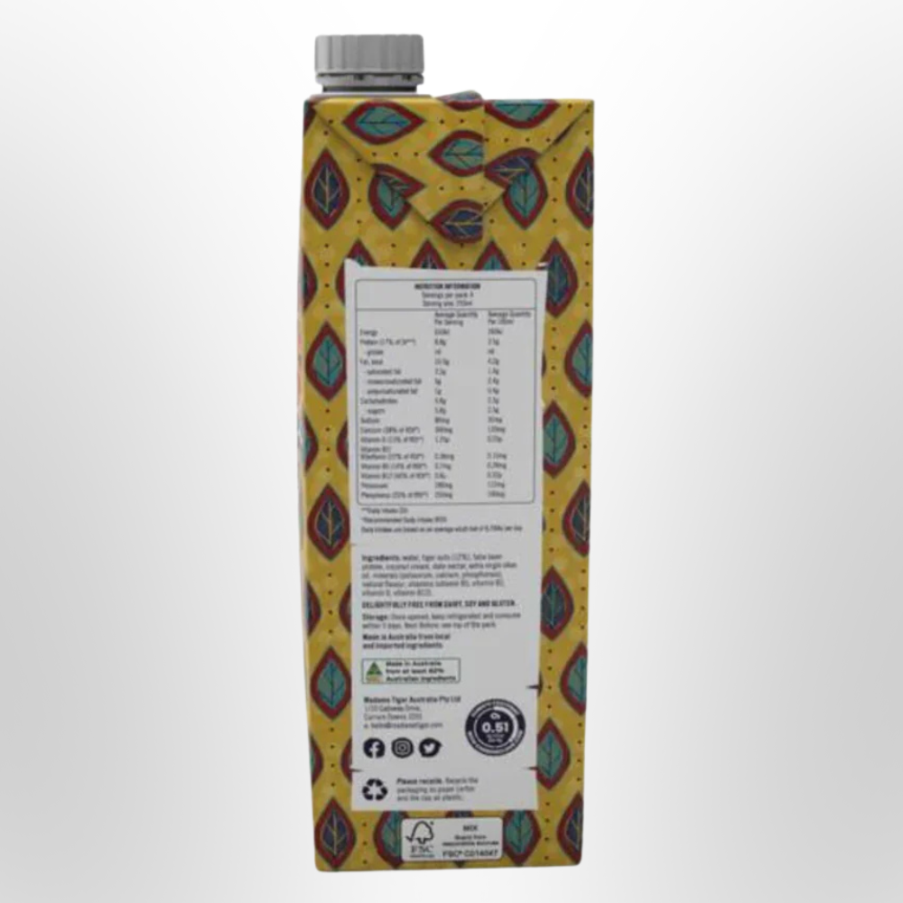 MADAME TIGER Original Tiger Nut Milk CTN (6x1L)
