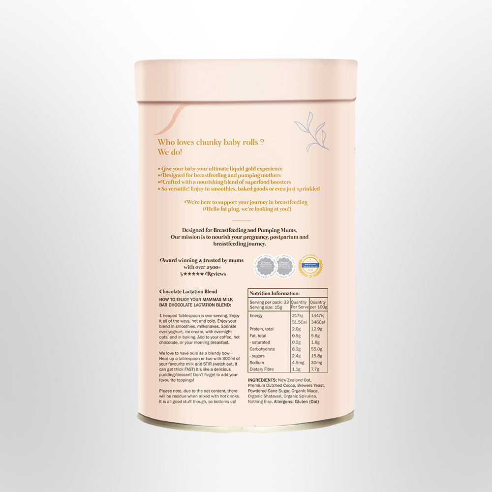 MAMMAS MILK BAR Lactation Support Blend Chocolate 500g