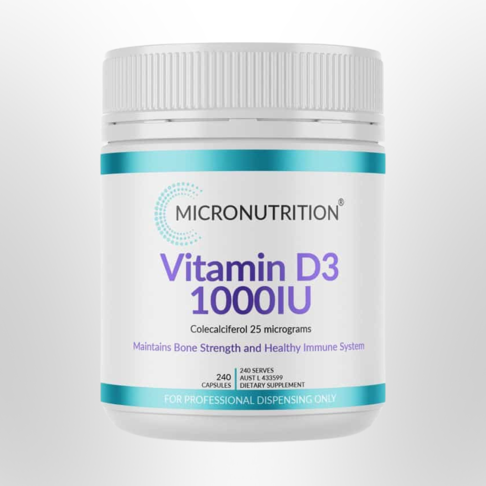 MICRONUTRITION Vitamin D3 1000IU 240 Caps