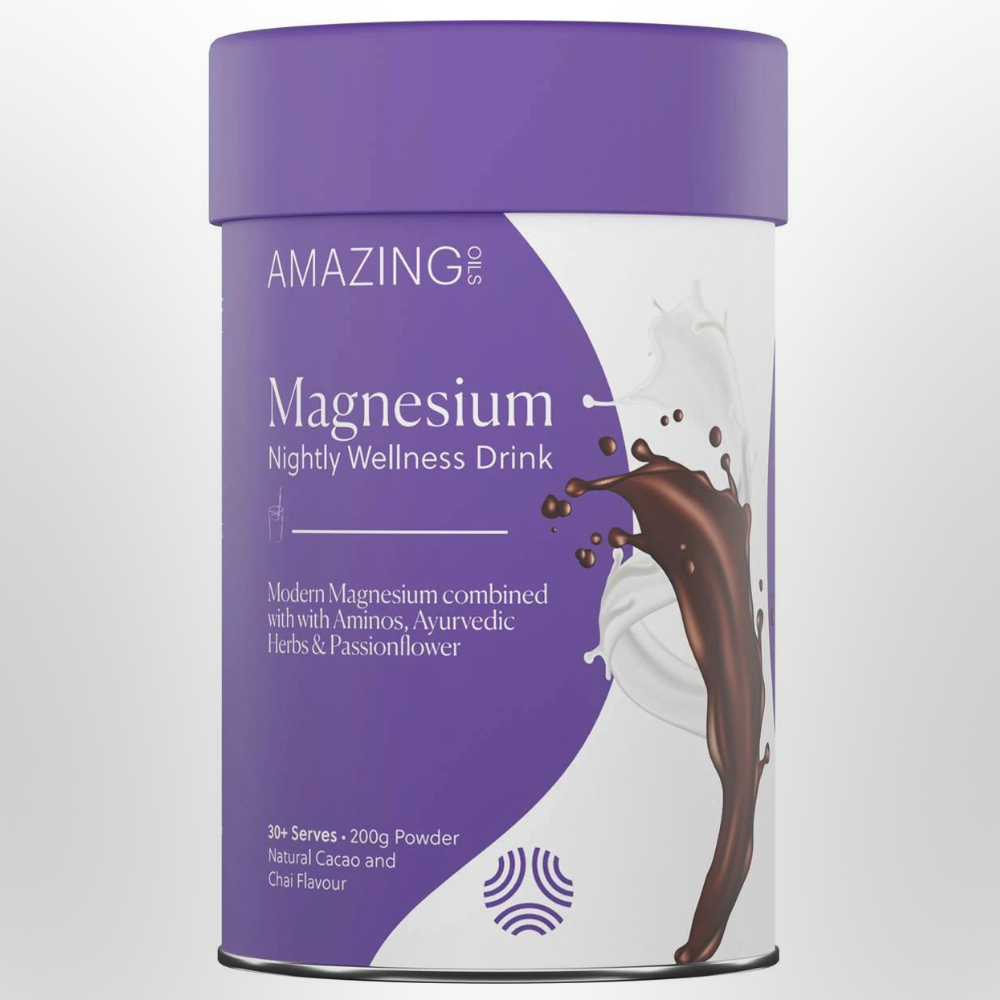 AMAZING OILS Magnesium Wellness Drink Nightly Cacao & Chai 200g