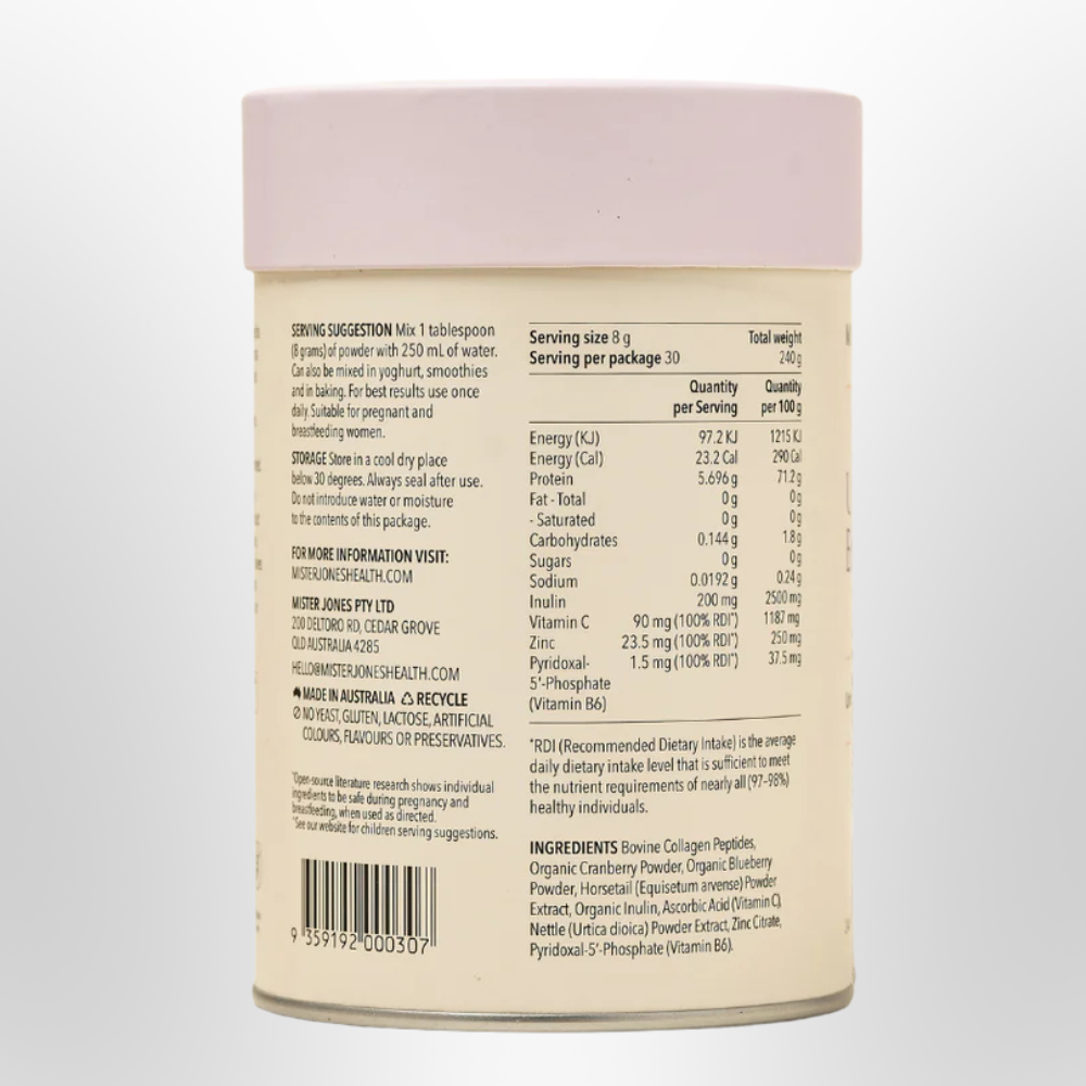 MISTER JONES Unflavoured Bovine Collagen 240g