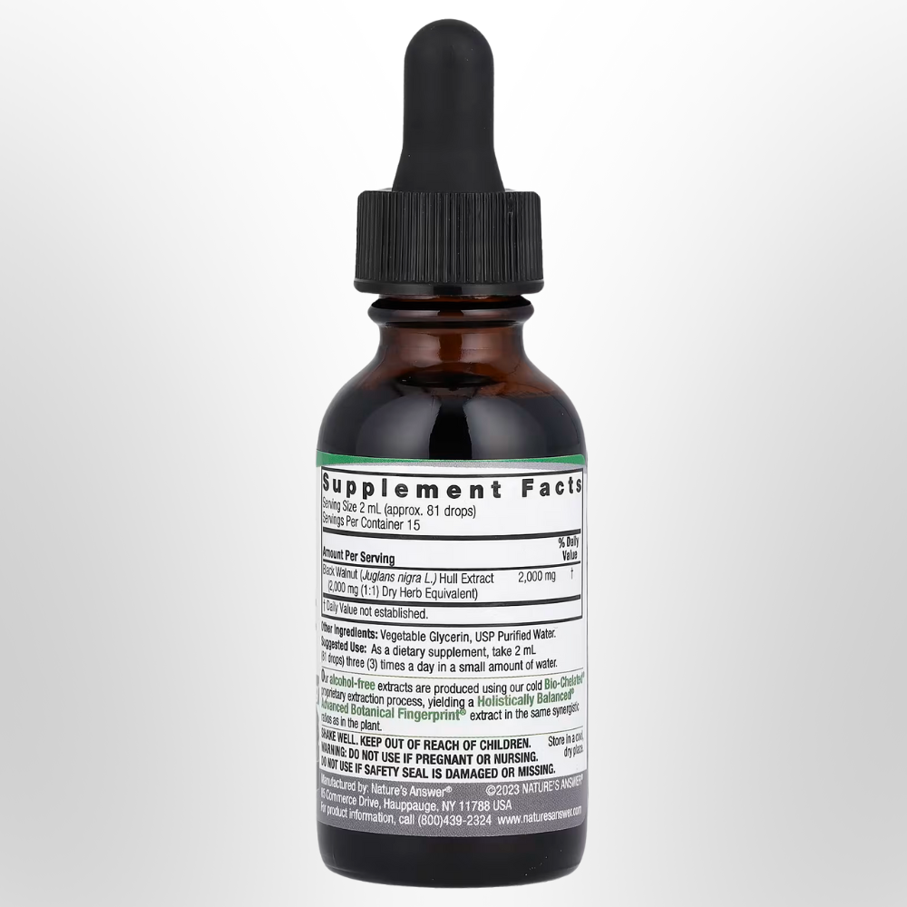 NATURE'S ANSWER Black Walnut Hull Dropper 30ml