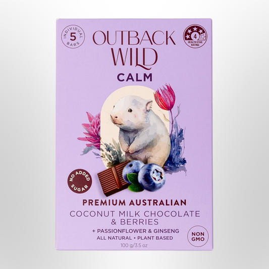 OUTBACK WILD CALM Coconut Milk Chocolate & Berries 20g x 5pk