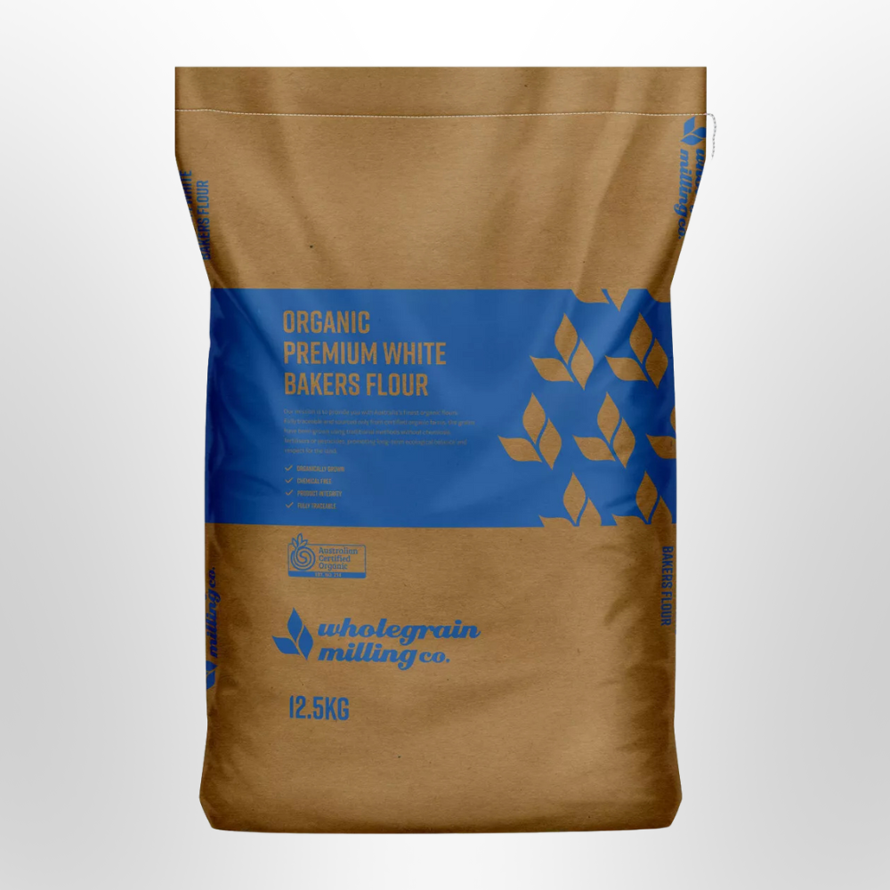 WMC Premium White Bakers Flour ORGANIC 12.5kg