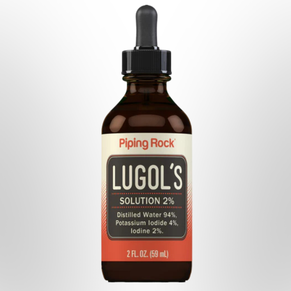 PIPING ROCK Lugol's Iodine (2%) Solution Dropper Bottle 59ml