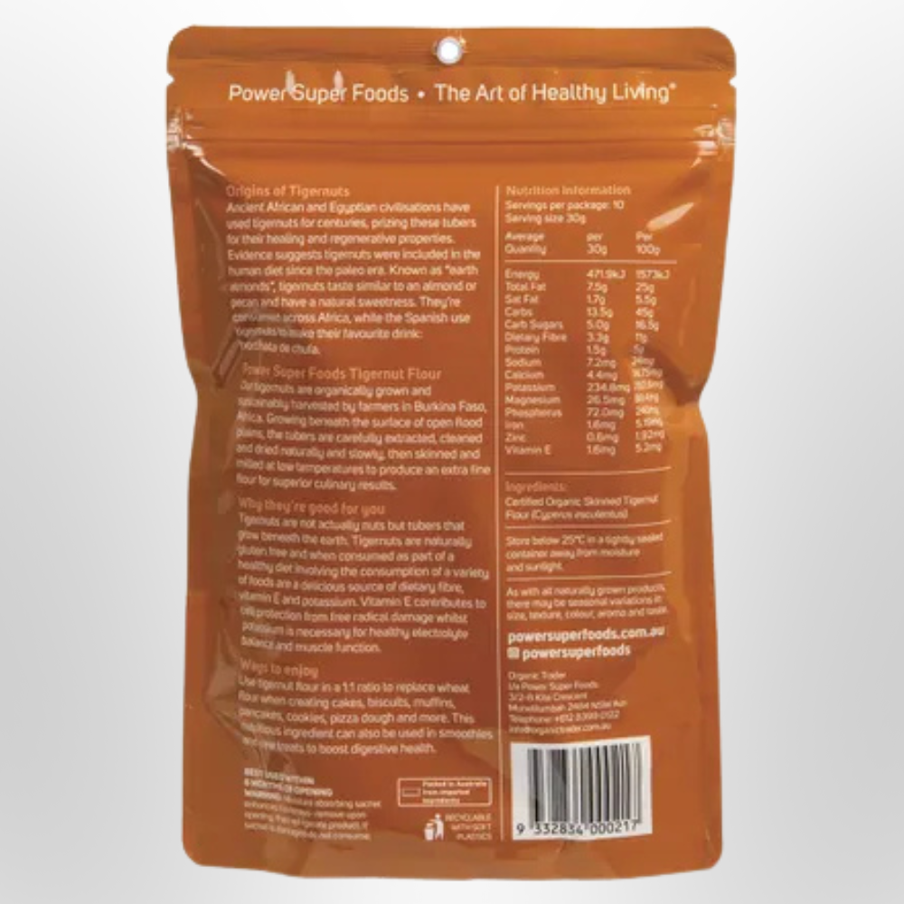 POWER SUPER FOODS Tigernut Flour Certified Organic 300g