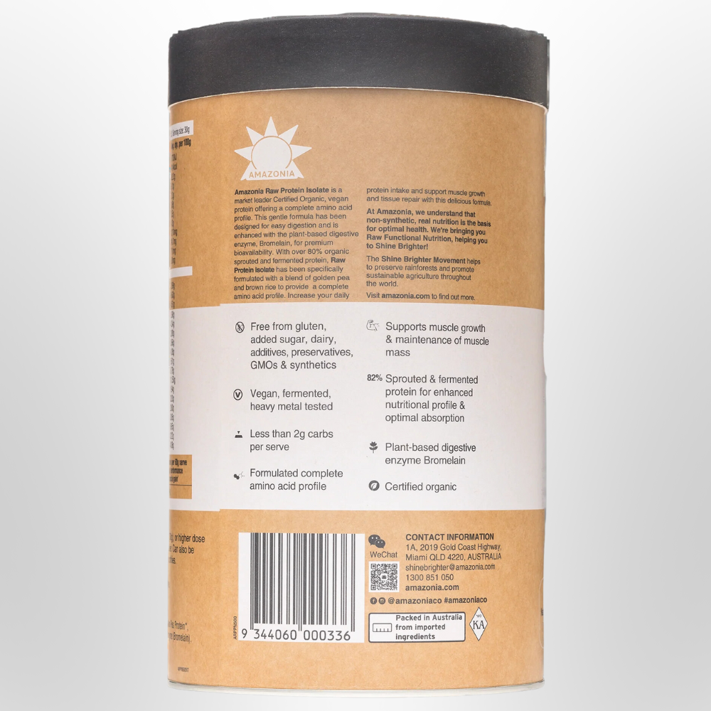 AMAZONIA Raw Protein Isolate Natural 1kg